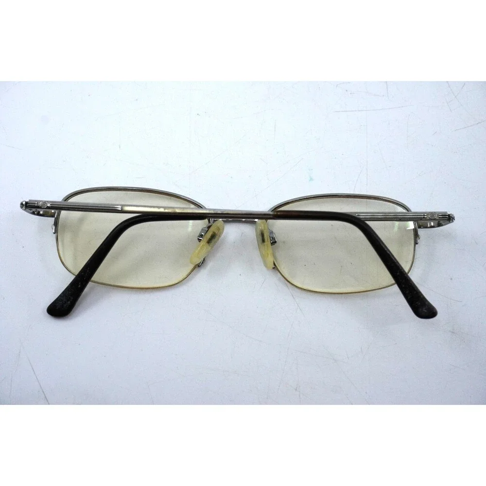 Stetson 191 Silver Metal Half Rim Flex Eyeglasses Frame Zyloware 50-18-140-33